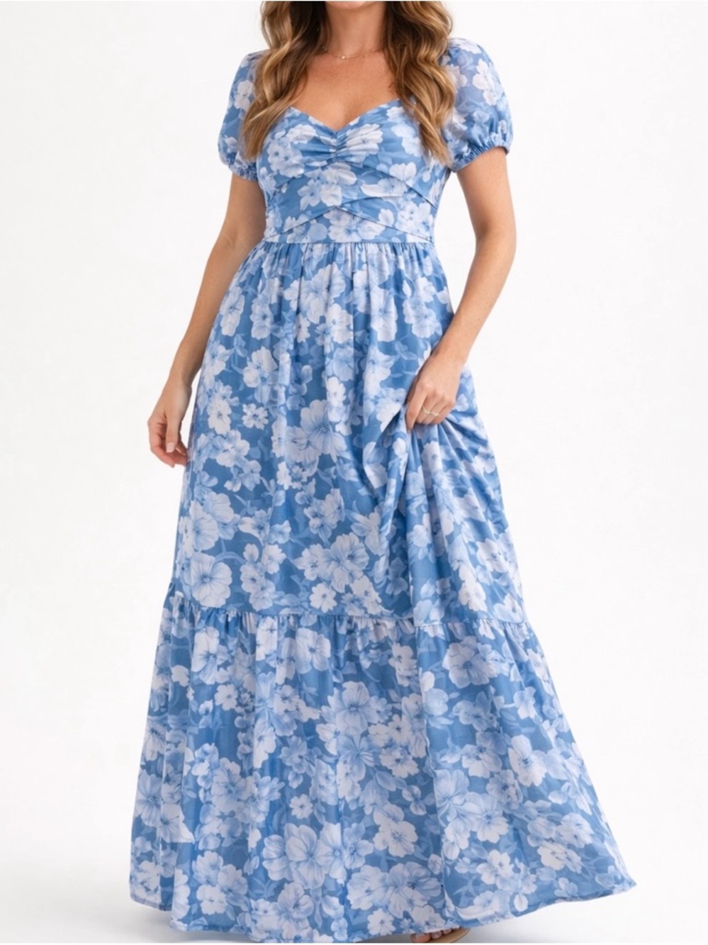 NEW Altar’d State Blue Floral Maxi Dress Size Small Available NWT